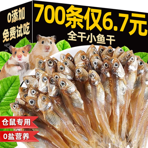 仓鼠零食小鱼干无盐美毛仓鼠粮食