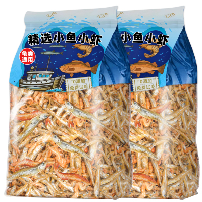 【买1000条送1000条】小鱼小虾干