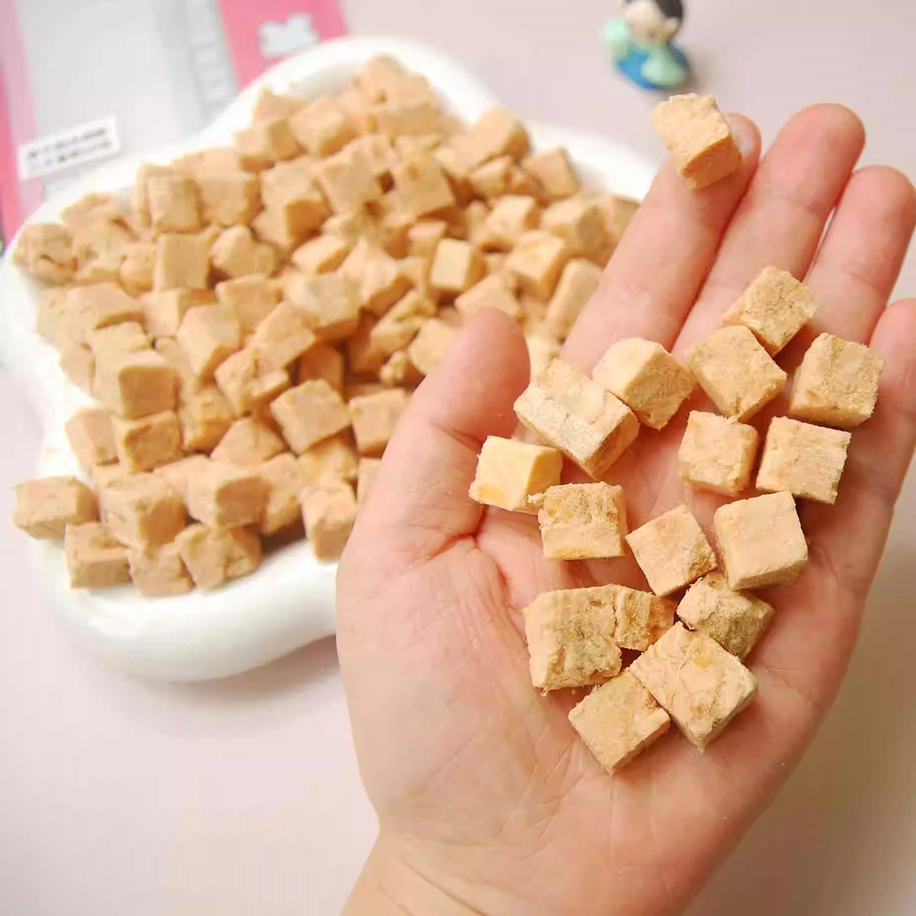 猫咪零食冻干三文鱼粒宠物狗狗主食幼猫伴粮鱼皮鱼尾正品试吃增肥