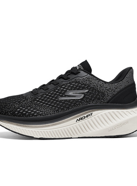 Skechers斯凯奇春女鞋健步鞋缓震跑步鞋休闲运动鞋125581/BKW