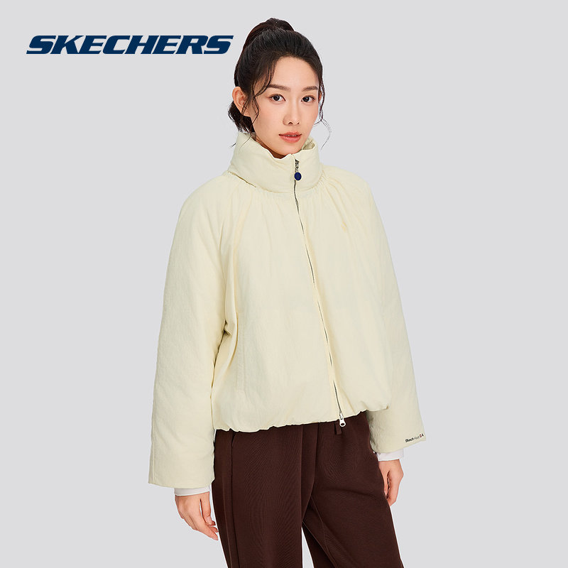 Skechers斯凯奇羽绒服女子立领时尚上衣冬季保暖外套夹克L425W027,运动服/休闲服装,运动羽绒服,淘宝优惠券,粉丝福利购,淘宝优惠卷