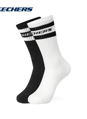 SKECHERS（新品）2025春中性中筒袜 L323U062-030G