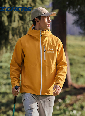 斯凯奇硬壳防泼26新款男女防风户外跑步运动外套 P226U004/04HM