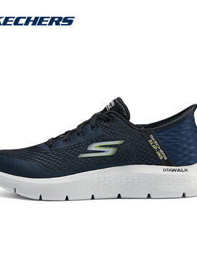 斯凯奇Skechers秋季男子休闲运动鞋百搭舒适缓震健步 216505/NVLM