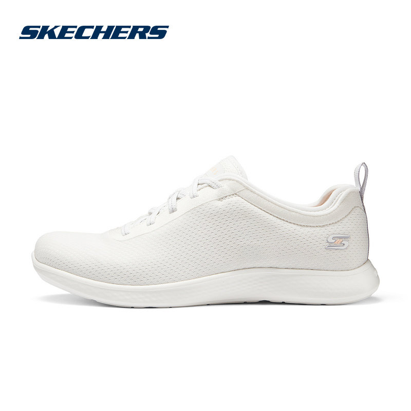 Skechers斯凯奇女鞋25春网面运动鞋健步鞋一脚穿妈妈鞋104489/WHT,运动鞋new,运动休闲鞋,淘宝优惠券,粉丝福利购,淘宝优惠卷