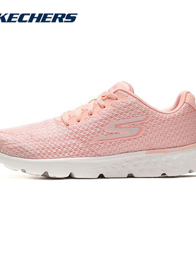Skechers斯凯奇女鞋春秋新舒适运动鞋黑色健步鞋轻便跑步鞋14804