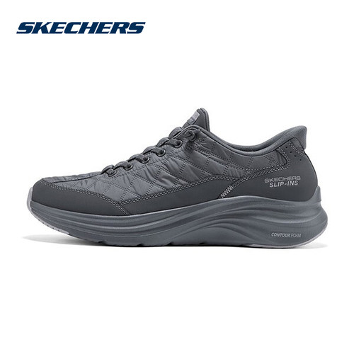 Skechers斯凯奇男士悠步鞋一脚蹬闪穿舒适休闲运动鞋232619/CHAR