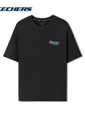 SKECHERS（新品）2025夏女短袖衫 L225W183-0018