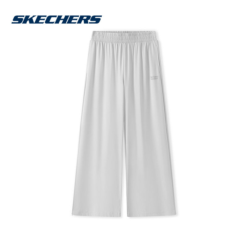 Skechers斯凯奇25夏女子休闲长裤宽松直筒阔腿裤 L225W130/00EQ,运动服/休闲服装,运动长裤,淘宝优惠券,粉丝福利购,淘宝优惠卷
