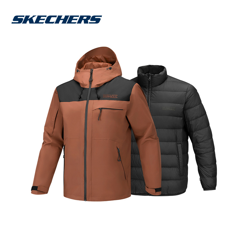 SKECHERS(新品)2025冬男梭织外套 P425M110-0614