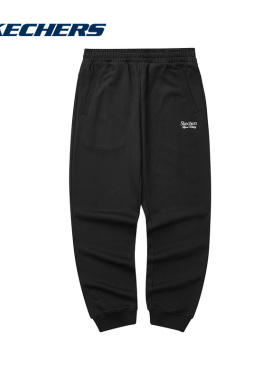 Skechers斯凯奇秋季男针织运动裤休闲透气长裤 L324M027/0018