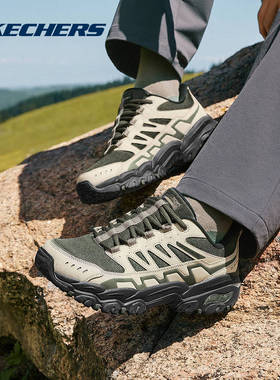 Skechers斯凯奇闪穿鞋春季新款男鞋一脚蹬运动休闲鞋老爹鞋237763