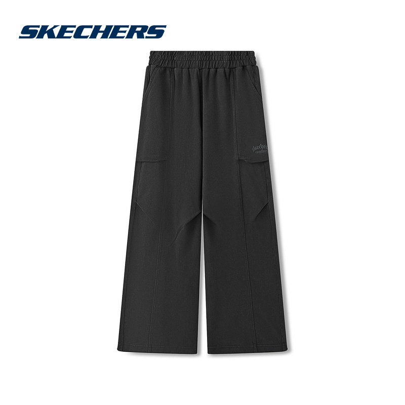 Skechers斯凯奇女棉质运动长裤宽松舒适时尚工装裤 L325W069/0018,运动服/休闲服装,运动长裤,淘宝优惠券,粉丝福利购,淘宝优惠卷