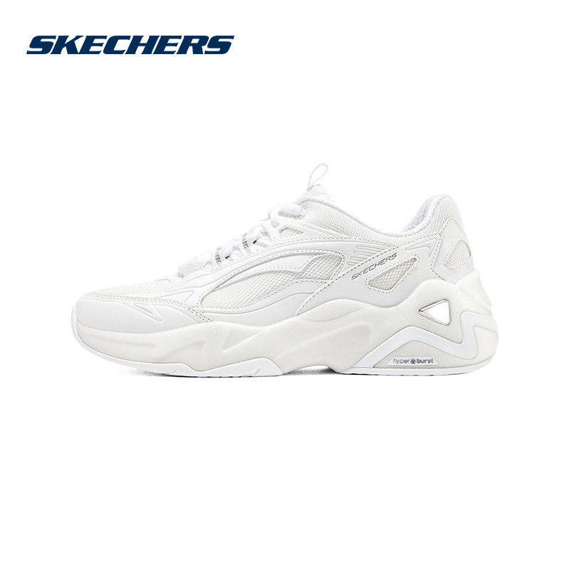 Skechers斯凯奇女鞋熊猫鞋厚底增高老爹鞋气泡熊缓震跑步鞋149984