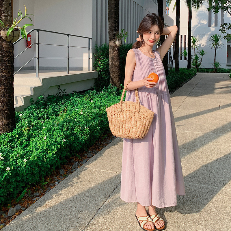 现货-夏季两色无袖连衣裙-1138-P120-K178,女装连衣裙,2C168