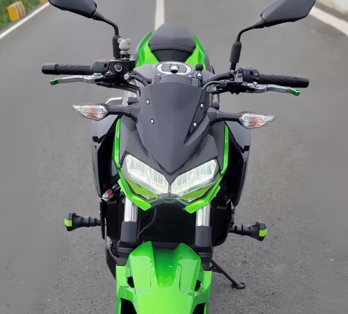 适用新款川崎Z400风挡 改装竞技款前挡风 挡风玻璃导流罩