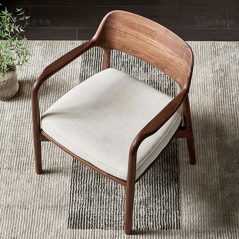 北欧白蜡木实木餐椅靠背休闲椅
