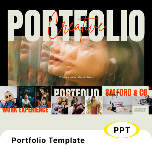 现代创意摄影师PortfolioPPT模