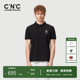 奥莱夏季 CNC男装 新款 刺绣短袖 商务翻领T恤 polo衫 大牌直降