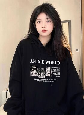 ELOF7153# 官图 实价 华棉复合-薄款310g-加绒400g 连帽卫衣女秋