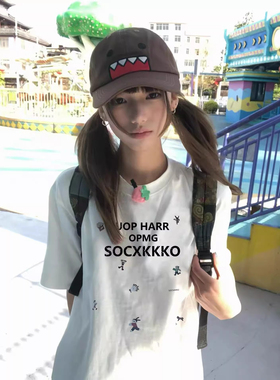 ELOF02088# 官图 21支纯棉-210克（100%棉） 2026年夏装短袖T恤女