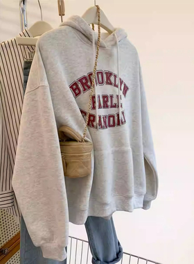 ELOF7062# 官图 实价 仿棉华棉复合-薄款310g加绒400g 连帽卫衣女