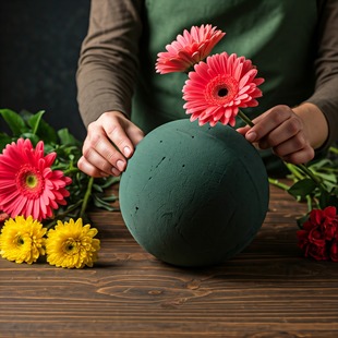 花之缘插花花泥球球形花泥圆形花泥异形花泥鲜花泥插花泥花艺造型