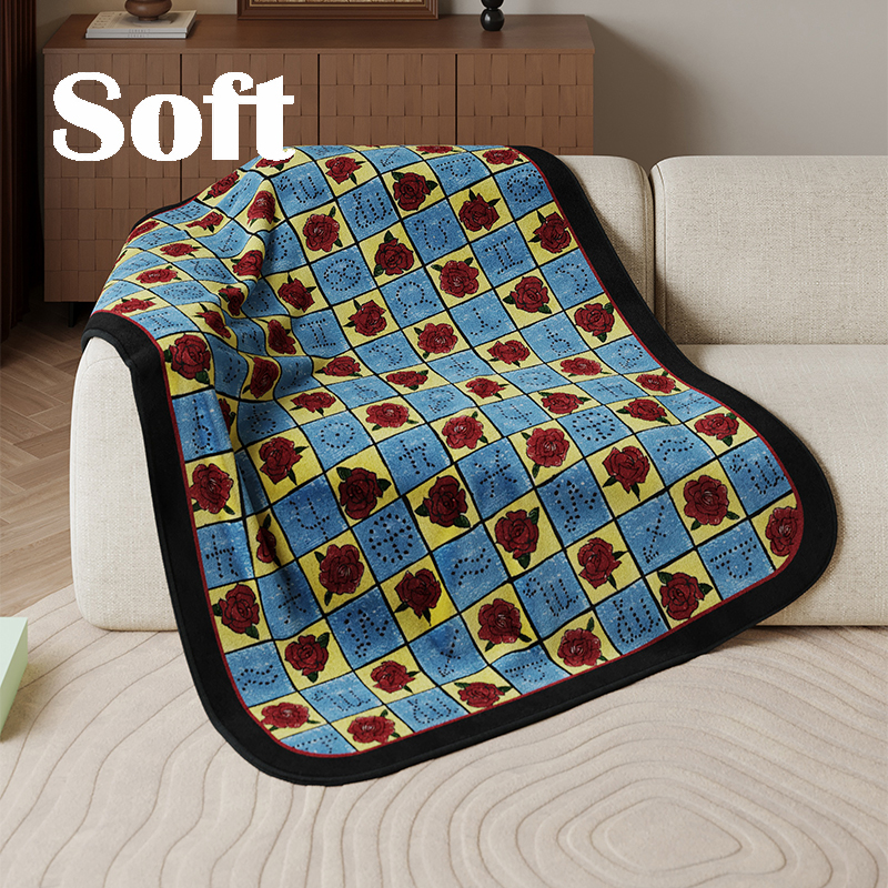 塔罗宝剑九保暖复古盖毯家用沙发毯床上毛毯短绒法兰绒毯四季通用
