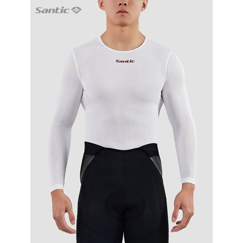 Santic森地客骑行内搭衣速干排汗内衣自行车短袖跑步健身背心男