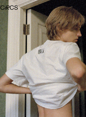 OUTCiRCS 平平无奇标签短袖男t恤夏纯棉薄款透气圆领百搭上衣