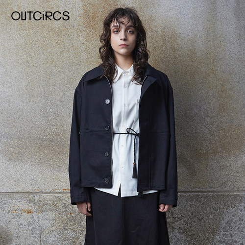 OUTCiRCS翻领秋季折边口袋夹克