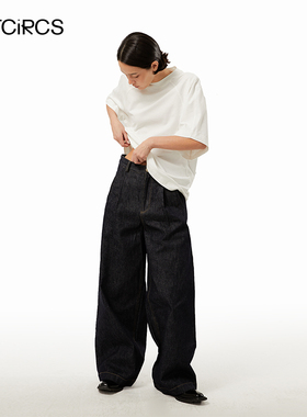 OUTCiRCS 廓形感休闲牛仔裤子男款春夏男女款宽松时尚百搭阔腿裤