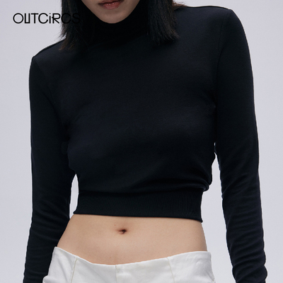 OUTCIRCS宽松针织打底衫2024新款