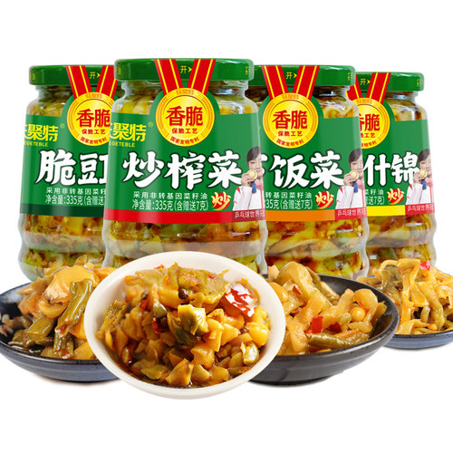 味聚特335g瓶装下饭榨菜