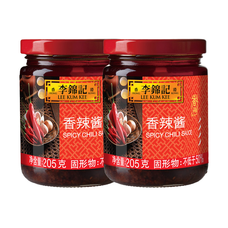 李锦记香辣酱205g瓶张辣椒酱辣味调味料凉拌菜拌面酱烧烤剁椒炒菜,粮油调味/速食/干货/烘焙,辣椒酱,淘宝优惠券,粉丝福利购,淘宝优惠卷