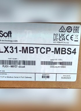 PLX31-MBTCP-MBS4未拆封现货 标价 议价