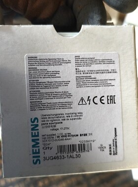 SIEMENS监控继电器3UG4633-1AL3 议价