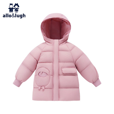 allolugh红色女童羽绒服
