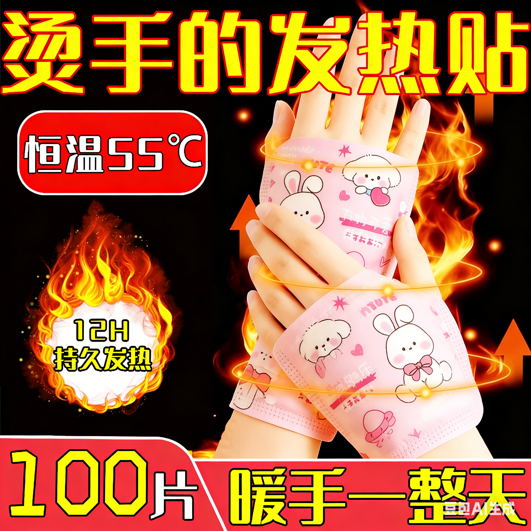 暖手贴自发热穿戴式暖手宝学生专用手握式暖宝宝手套儿童暖手神器,居家日用,暖手宝,淘宝优惠券,粉丝福利购,淘宝优惠卷