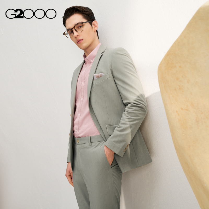 【透气】G2000男装2025商场同款高级感多面弹性时尚剪裁正装西服