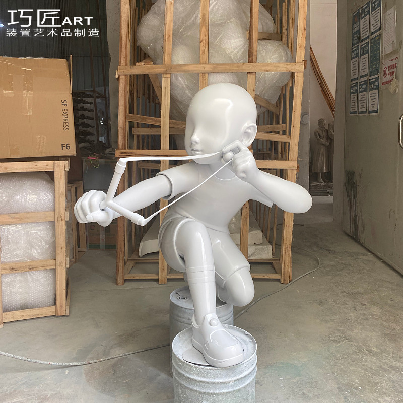 james jean slingshot 弹弓男孩 aurum个性卡通雕塑詹姆装饰艺术
