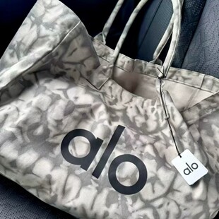 韩国首尔托特包 大容量慵懒风休闲百搭帆布单肩手拎潮包女alo