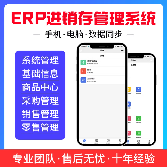 ERP软件系统定制生产管理系统开发库存进销存采购财务云ERP搭建-封面