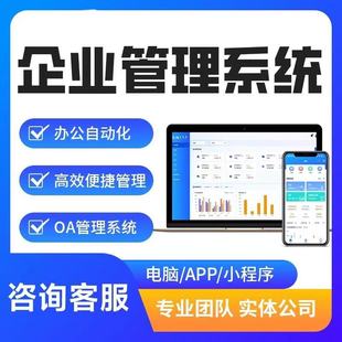 企业管理系统软件定制oa办公crm客户订单商城app开发mes生产管理