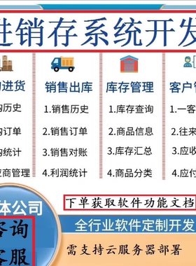 进销存管理软件库存采购销售对账库存进出入库ERP送货开单系统