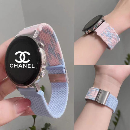 iwujiao适用fit华为watch3编织尼龙手表带GT4 Pro荣耀 S2 1小米color华米gtr GTS一加vivo OPPO三星Ticwatch