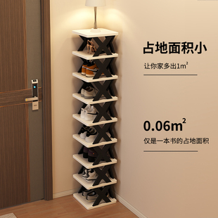 架多层家用门口不占地方室内好看多层门后简易鞋 日本入户小窄鞋 架