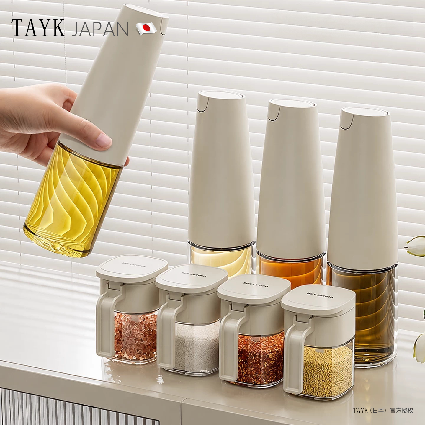 TAYK(日本)一套收纳调料罐套装