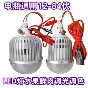 12v调色水果灯专用灯LED生鲜灯水果变色灯水果摊专用灯插电瓶车灯