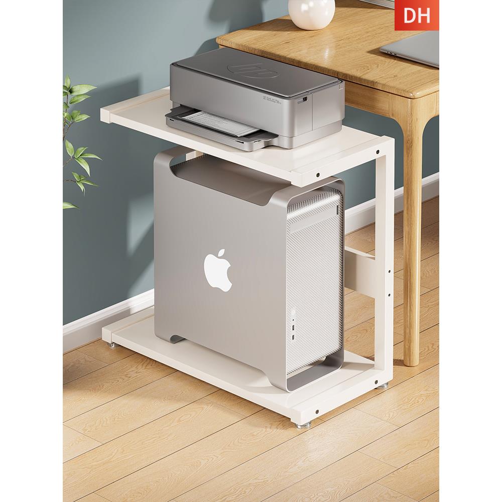 计算机主机架家用桌面主机箱支架双层打印机存储机架办公存储机架